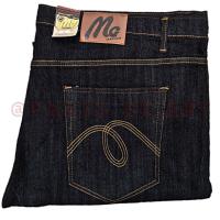 MG JUMBO SIZE38 -56  มิดไนด์ดำ-ผ้ายีนส์ยืด ทรงกระบอกเล็ก (เป้าซิป) By PANTS DE ART