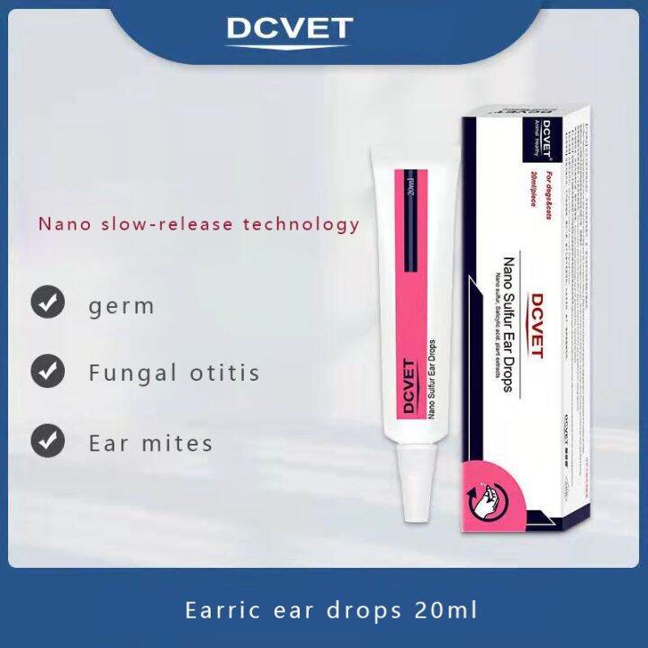 Crotamiton 20Ml Ear Mite Fungus Otitis And Purulent Ear Care For Cats