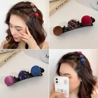 Korean Style Hair Clip Flocking Braided Hair Side Clip Cute and Fashionable