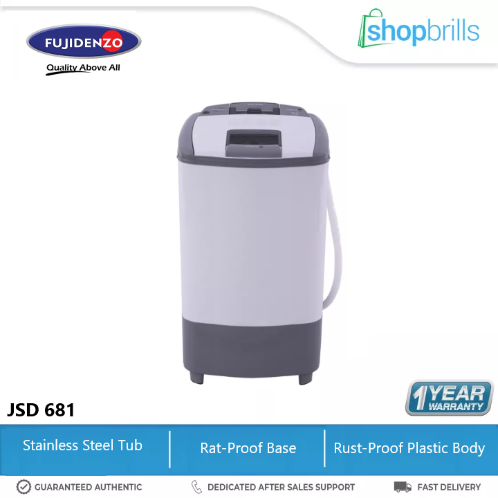 Fujidenzo JSD 681 6.8 kg. Top Load Spin Dryer Lazada PH