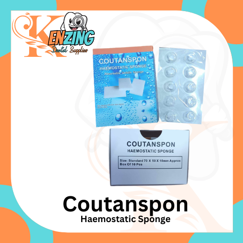 Coutanspon Gelfoam Packs Absorbable Geletin Sponge 10Pcs per Pack