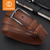 New Fashion Mens Genuine Leather Belts Designer Belt for Man Pin Buckle with Leather Strap Business Dress Male Belts HQ091