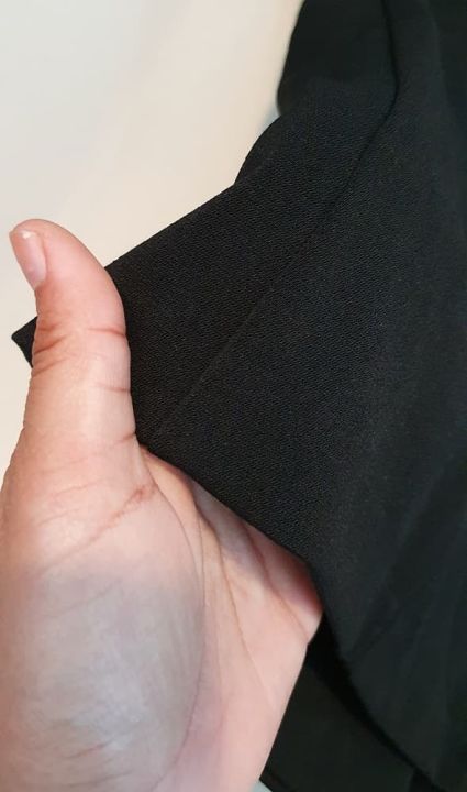 สูทสีดำผ้านาโนนิ่มยืดมีฟองน้ำมีกระเป๋าล้วงได้พร้อมส่งจากไทยงานไทยทรงสวย