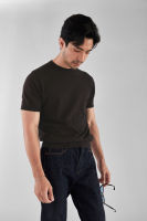 [Pre-order 20วัน] MadetoMature Ribbed Knit Tee - เสื้อถักคอกลม สีเทาเข้ม