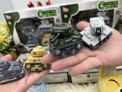 🌈ของเล่น ของเล่นเด็ก รถทหาร รถถัง TANK Military Tank รถโมเดล รถทหารเด็กเล่น Pullback model no.QH02-4