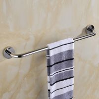 Free Shipping SUS 304 Stainless Steel SingleTowel Bar Square Towel Rack In The Bathroom Wall Mounted Towel Holder Q1003