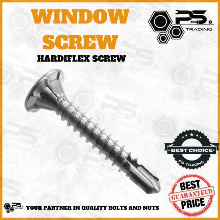 100PCS WINDOW SCREW HARDIFLEX SCREW Lazada PH