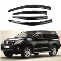 รถด้านข้างหน้าต่าง Visor ยาม Vent ปกตัดกันสาดที่พักพิงคุ้มครองยามสำหรับ Toyota Land Cruiser Prado 150 FJ150 2010-2020