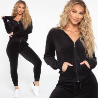 【DT】hot！ Hoodies Tracksuit 2 Piece Set Crop Top   Wide Leg Pants Sweatsuits Jogging Chandal Mujer