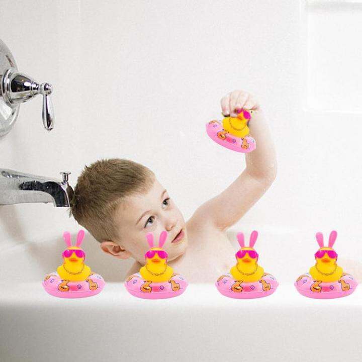 car-duck-squeak-rubber-ducks-car-ornaments-car-dashboard-duck-decoration-with-headband-swim-ring-necklace-sunglasses-for-car-dashboard-home-table-ideal