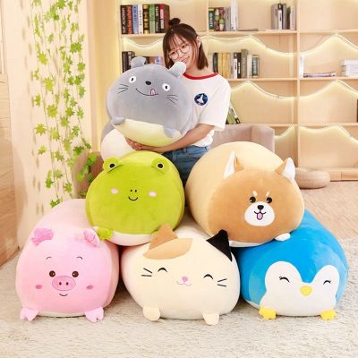 20-28cm Soft Animal Cartoon Pillow Cushion Cute Fat Dog Cat Totoro Penguin Pig Frog Plush Toy Stuffed Lovely kids Birthday Gift