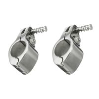 ISURE MARINE 2Pcs Jaw Slide Hinged 2225mm Bimini fitting Top Stainless Steel Boat Hardware 22mm