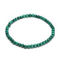 1 Bracciale ในลาบราดอเมทิสตา Verde Malachite Con Pietre Preziose Naturali Da 4Mm ต่อ Donna Ampia Selezione