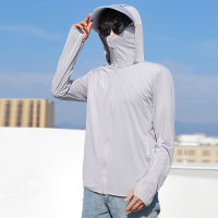 Summer UPF 50+ UV Sun Protection Skin Coats Men Ultra-Light Sportswear Hooded Outwear Quick Dry Fishing T-shirts Sunscreen Tops