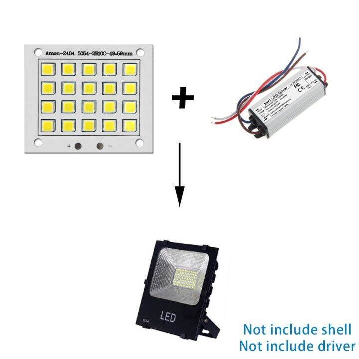 new-lan84-อุปกรณ์โคมไฟทำเล็บ-smd5054ชิปหลอดไฟ-led-แบบ-diy-สำหรับไฟสนามกลางแจ้งสีขาวอบอุ่นอบอุ่นสีขาวบริสุทธิ์20w-30w-50w-100w-150w-200