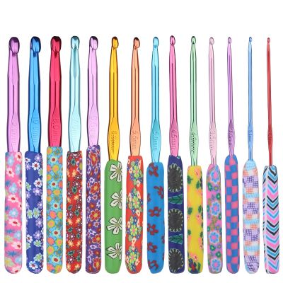 ✥✶ MIUSIE 5/9/14 Pcs Colorful Knitting Crochet Hooks Set Wool Yarn Knitting Needles Crochet Knit Tools Set For Sweater Scarf