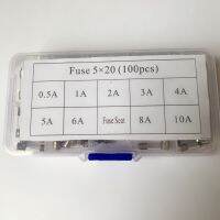 100 pcs / set of 5x20 mm fast blow fuse kit various specifications 0.5A 1A 2A 3A 4A 5A 6A 8A 10A fuse seat 10pcs each