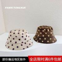 [COD] Childrens Hat Dot Corduroy New Baby Basin Sunshade