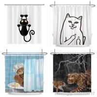 【hot】卐☑✚  Cartoon Dog Shower Curtains Bathtub Decoration Curtain with Hooks