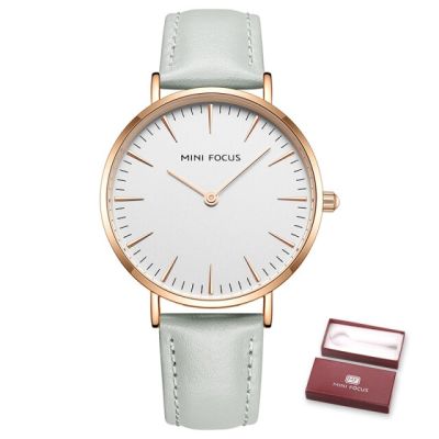 นาฬิกาข้อมือผู้หญิงแฟชั่นหรูหราด้านบนโฟกัสขนาดเล็กควอตซ์ญี่ปุ่นนาฬิกากันน้ำนาฬิกาลำลองหนังผู้หญิง Relogio Feminino