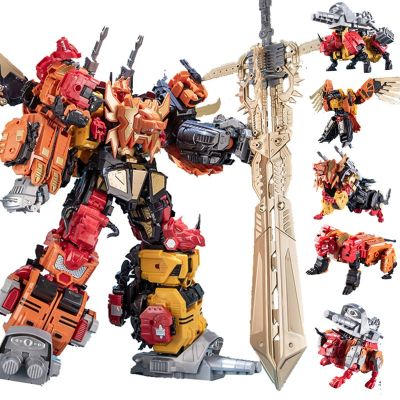 ✅Jinbao 5 In 1 45 Cm ของเล่น Predaking แปลงร่างใหญ่ของเล่นอะนิเมะทำลายล้าง G1หุ่นยนต์สายบู๊โมเดลเด็กผู้ชายของขวัญเด็กเด็ก