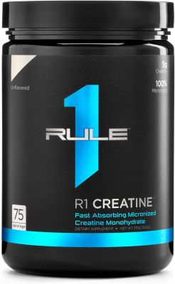 R1 Creatine, Rule 1 Proteins (Unflavored, 75 Servings) Creatine Monohydrate Powder, endurance and recovery muscle size, strength, and power ครีเอทีน