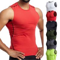 Summer Gym Mens Clothing Solid Color Sleeveless Tank Top Men Singlet T-Shirt Basketball Sports Vest Compression Tee Solid Tops