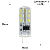 Sonqin โคมไฟ Led G4 3W 6W 9W 12W 15W Ac Dc 12V 3014/5050 Smd แทนที่20W 30W 40W 10ชิ้น