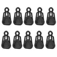 ♤ Outdoor Camping Tent Clip ABS Material Heavy Duty Wind Rope Clamp Awning Pull Point Clip Hook Windproof Tent Part 2 Color