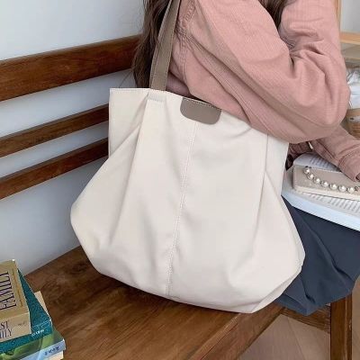 MLBˉ Official NY Korean version of ins style new large-capacity canvas bag commuting college students all-match underarm lazy style one-shoulder tote bag