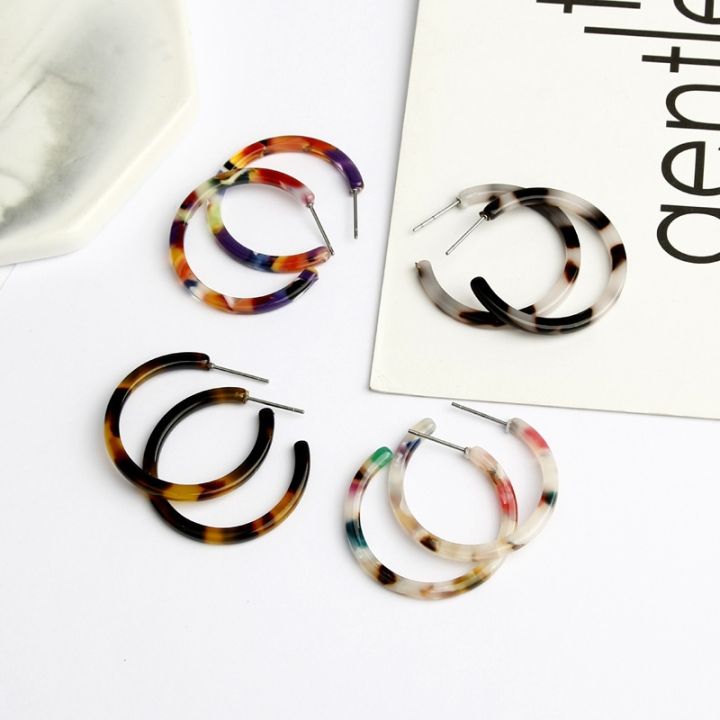 yp-2022-kpop-color-hoop-earrings-female-resin-round-brincos-new-fashion-jewelry-accessories