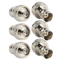 6pcs SMA Female To BNC Female Convert Adapter For Two Way Radio BaoFeng UV-5R FD-880