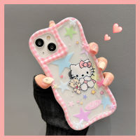 เคสโทรศัพท์มือถือการ์ตูน Hello Kitty สำหรับ iPhone 14 Pro Max 13 Pro Max ฝาหลังซิลิโคนนิ่มสำหรับ iPhone 12 Pro Max 11
