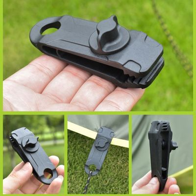 Tarpaulin Clip Awning Tent Clamp Canopy Lashing Buckle Jaw Grip Outdoor Camping Hook Anchor Windproof Rope Barb Tent Accessories