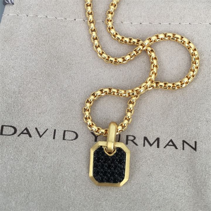 david-yurman-สร้อยคอ-roman-claw-amuletin-18k-สีเหลืองทอง-pave-สีดำเงินจี้วันเกิด-gifts