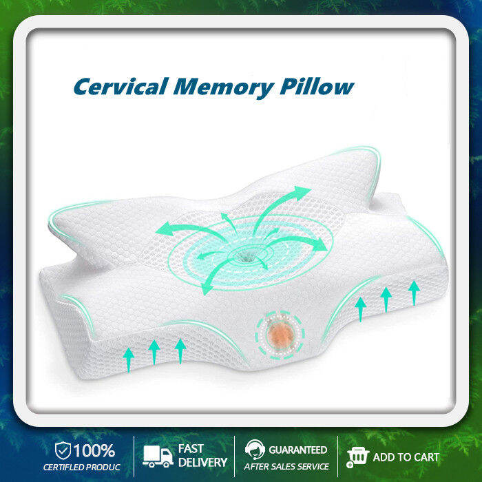 RXENDY Cervical Memory Foam Pillow, Contour Pillows for Neck and
