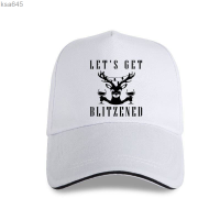 2023 New 2023 Summer New Fashion Casual Men Lets Get Blitzened Funny Christmas Festive Xmas Unisex Baseball cap Gift Versatile hat