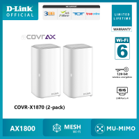 D-Link COVR-X1872 AX1800 Whole Home Wi-Fi 6 Mesh System