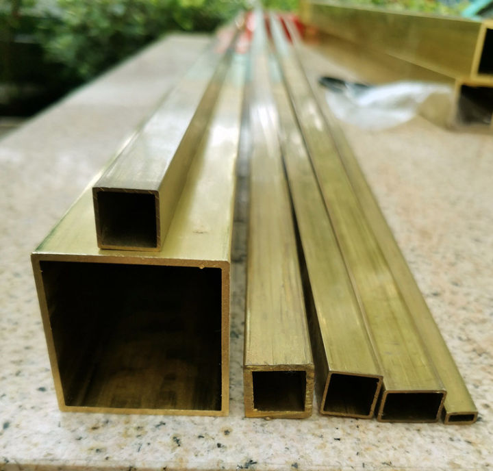 1pcs 20mm*30mm*1mm*300mm brass tube square hollow duct furniture decoration vessel through pass bar