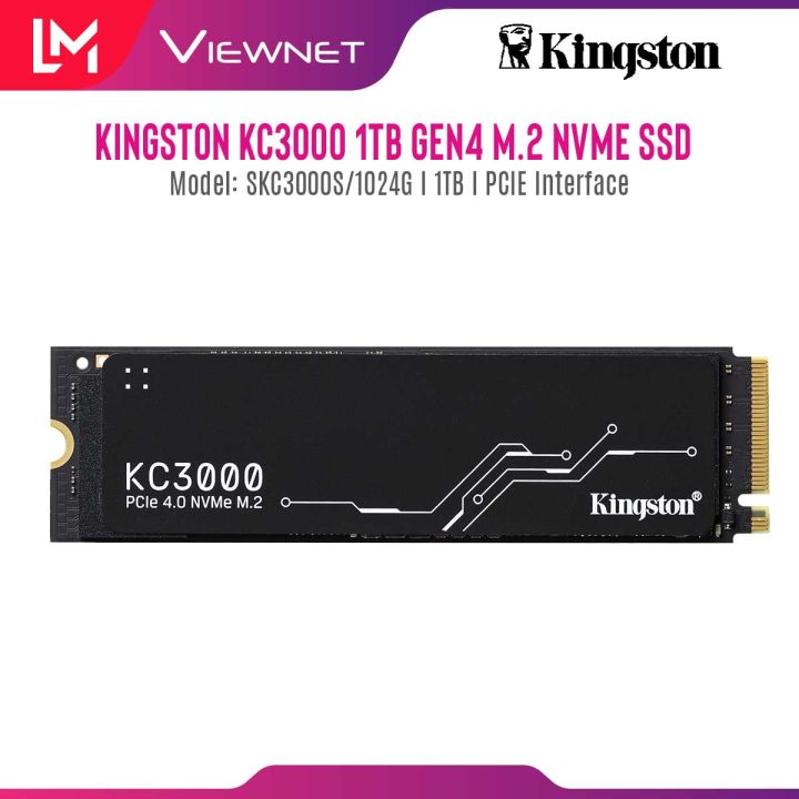 Kingston KC3000 M.2 2280 NVME GEN4 PCIE 512GB/ 1TB/ 2TB /4TB KC3000 ...