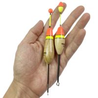 ✱ 2Pcs 5g 6g Fishing Floats Wood Paulownia Balsa Fishing Bobber Set 0.17oz-0.21oz Mix Style Vertical Buoy Bass Fishing Float Slip