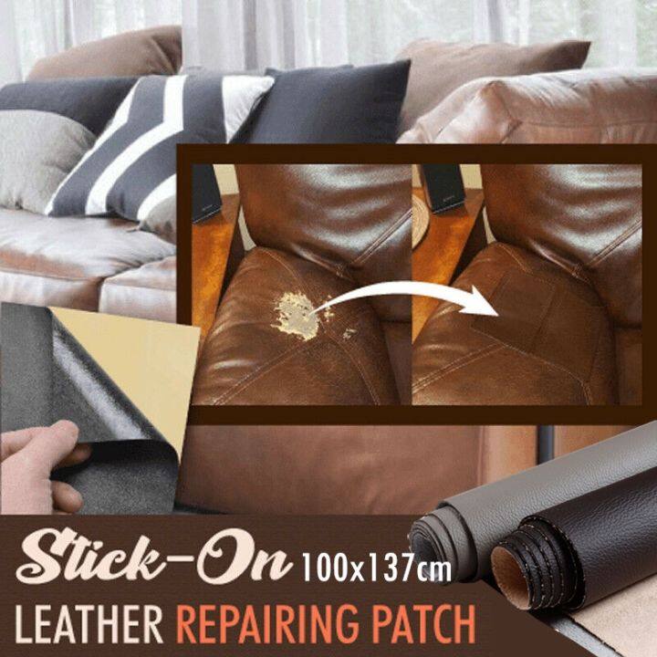 loose-stick-on-leather-repairing-patch-แพทช์กาวซ่อมหนัง-หนัง-pu-ซ่อมโซฟา-แพทช์หนัง