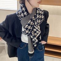 [COD] 2022 houndstooth scarf women autumn and winter new Korean version thickened all-match students warm wholesale