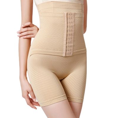 [ใหม่] ผู้หญิงก้นยกบาง Body S Haper ท้องควบคุมเข็มขัดกางเกงในไร้รอยต่อด้วยตะขอเอวสูง Slimmer กางเกงขาสั้นขนาดบวก