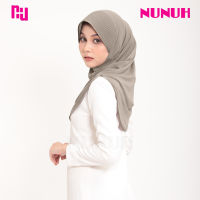 NUNUH CLASSIC.FN-T ผ้าคลุมฮีญาบแบบสำเร็จคลาสสิค สีพื้น ทรงฟองน้ำตรง