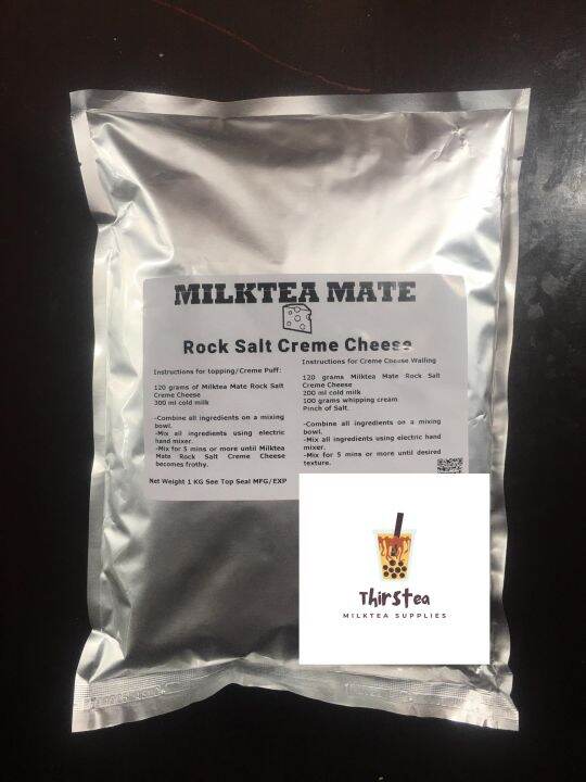Milktea Mate Rock Salt Creme Cheese 1kg THIRSTEA MILKTEA SUPPLIES