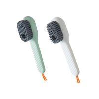 Multifunctional Soft-Bristled Shoe Brush Liquid  Brushes Long Handle Brush Automatic Filling Clothes Cleaing Clothing Board Tool Shoes Accessories