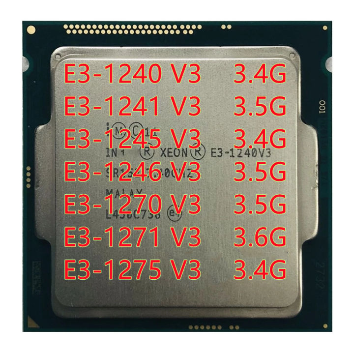 xeon-e3-1240v3เครื่องประมวลผลซีพียู-v3-1241v3-1245v3-1246v3-1270v3-1271v3-3-4g-quad-core-เครื่องประมวลผลซีพียู-lga-1150ซีพียูตั้งโต๊ะ