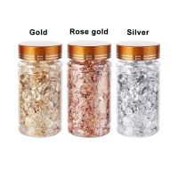 【CW】 1PCS Food Grade Genuine Gold Leaf Schabin Flakes 2g 24K Gold Decorative Dishes Chef Art Cake Decorating Tools