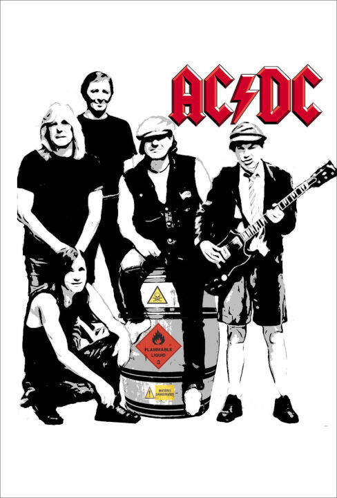 โปสเตอร์ AC/DC เอซี/ดีซี Rock Music Band Poster รูปภาพ ของสะสม โปสเตอร์ ...